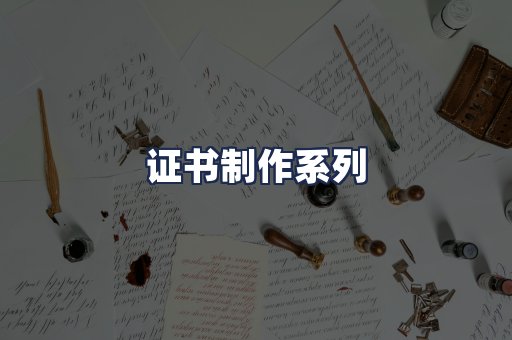证书制作系列